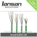 Lan cat6a sstp cable 550mhz rendimiento máximo con la prueba de fluke y ul aprobado.